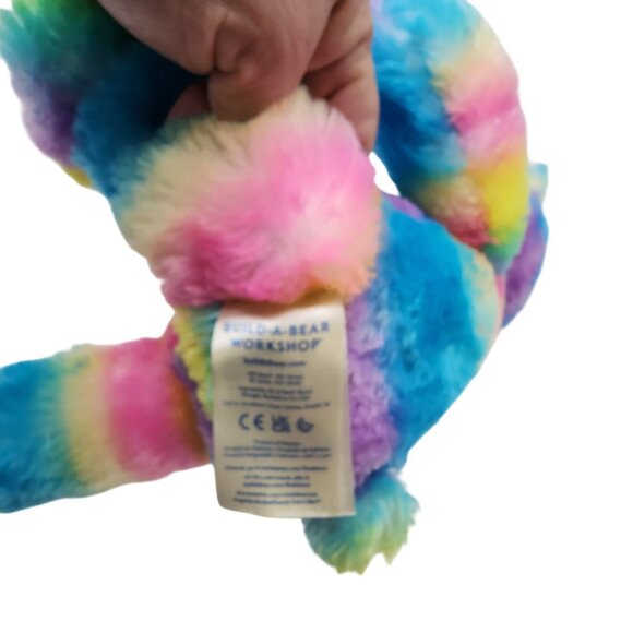 Build a Bear Rainbow Sparkle Teddy Bear plush - Picture 3 of 3